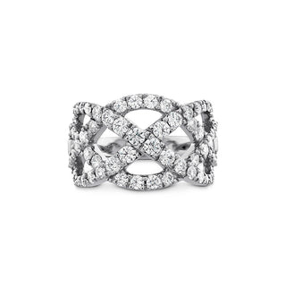 Hearts on Fire Intertwining Diamond Right Hand Ring HFRINTW01508W