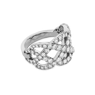 Hearts on Fire Intertwining Diamond Right Hand Ring HFRINTW01508W