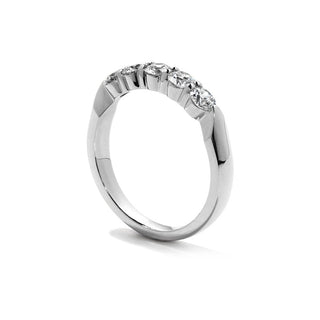 Hearts on Fire Five-Stone Wedding Band 5STB01508W-C