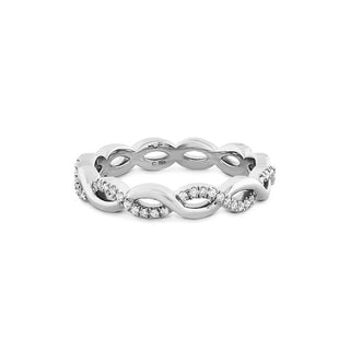Hearts on Fire Destiny Lace Twist Eternity Band HBADSTLACT8W-Z40-C
