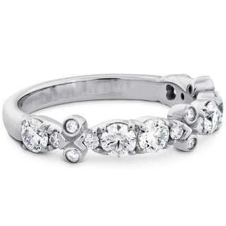 Hearts on Fire HOF Double Teardrop Bezel Diamond Band HBAHDTRB00908R-N