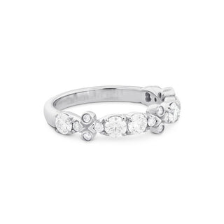 Hearts on Fire HOF Double Teardrop Bezel Diamond Band HBAHDTRB00908W-C