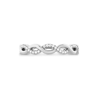 Hearts on Fire Destiny Lace Twist Eternity Band HBADSTLACT8W-Z65-C