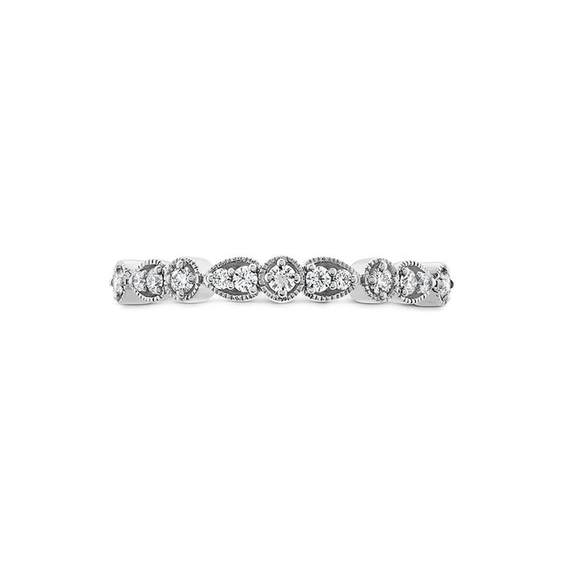 Hearts on Fire Isabelle Teardrop Milgrain Diamond Band HBAISATRM00198W-N