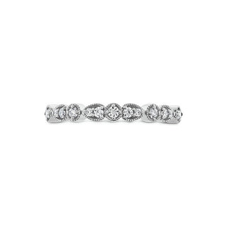 Hearts on Fire Isabelle Teardrop Milgrain Diamond Band HBAISATRM00198W-N