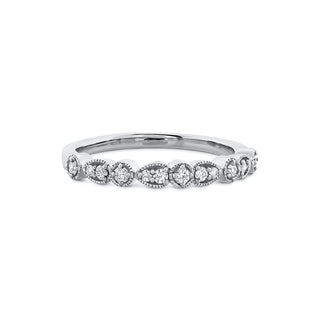 Hearts on Fire Isabelle Teardrop Milgrain Diamond Band HBAISATRM00198W-N