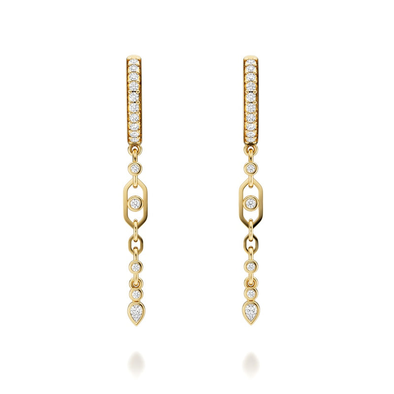 26=.42CTW 14KY DROP EARRINGS