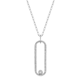 Michael M Link Pave Longline Pendant P360PV