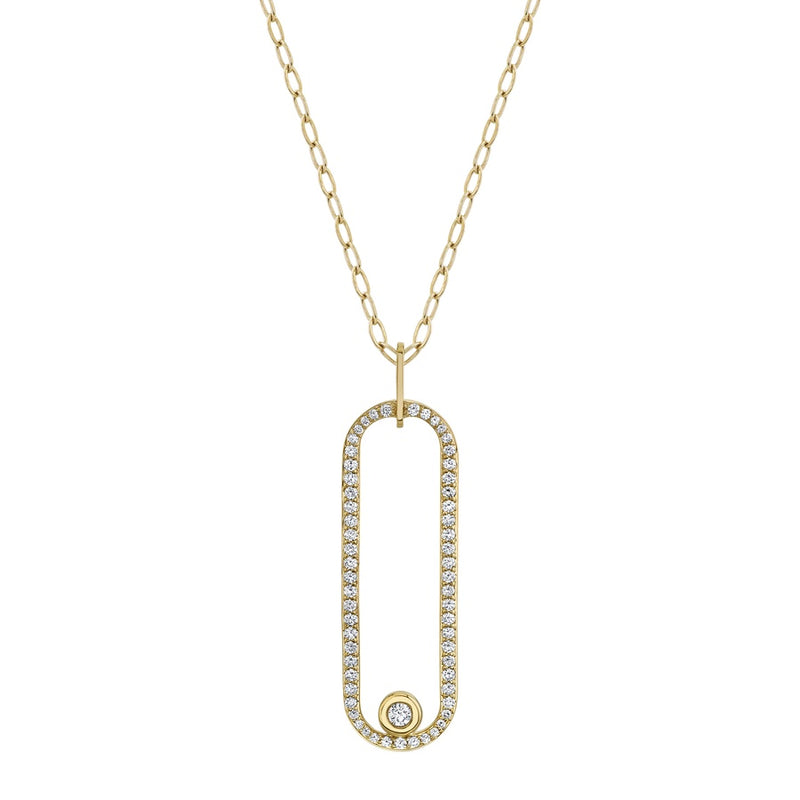 Michael M Link Pave Longline Pendant P360PV