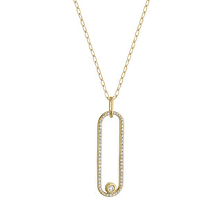 Michael M Link Pave Longline Pendant P360PV