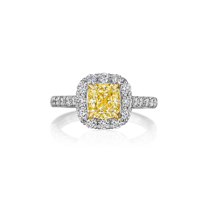 Henri Daussi Fancy Colors Engagement Ring AMDMY