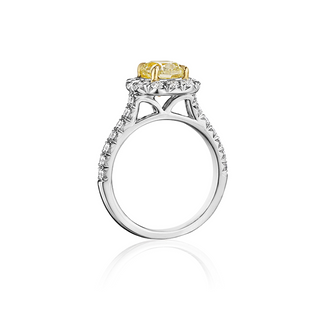 Henri Daussi Fancy Colors Engagement Ring AMDMY