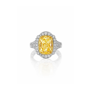 Henri Daussi Fancy Colors Engagement Ring AFLY