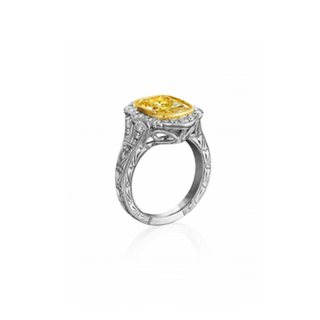 Henri Daussi Fancy Colors Engagement Ring AFLY