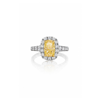 Henri Daussi Fancy Colors Engagement Ring AVY