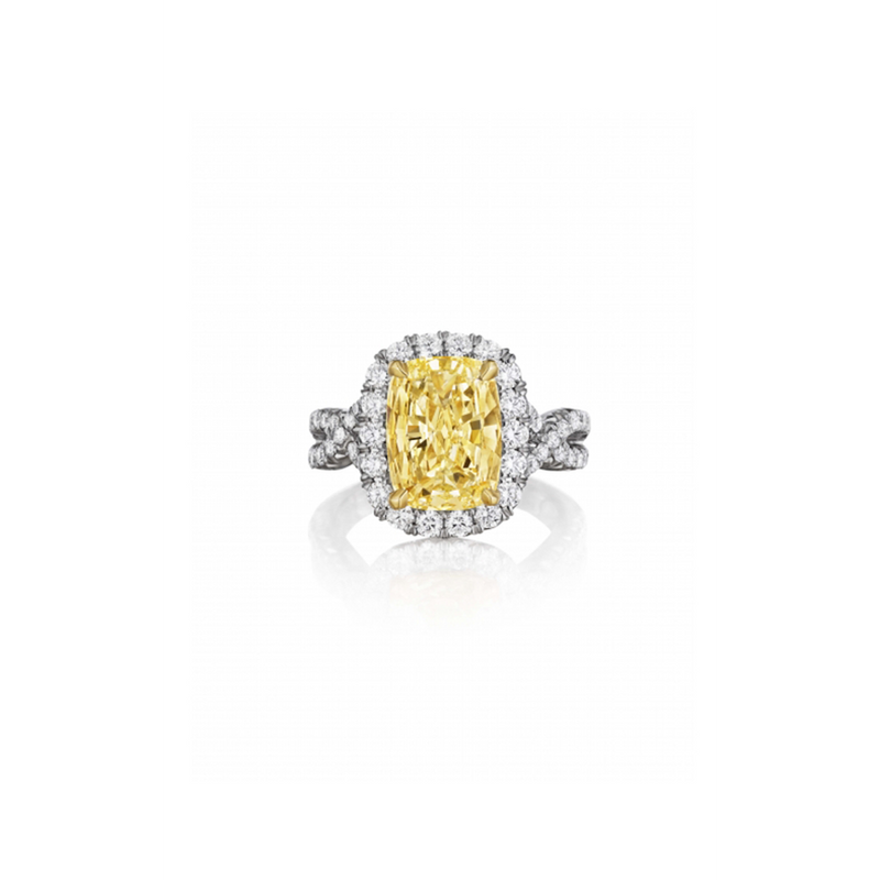 Henri Daussi Fancy Colors Engagement Ring AWY
