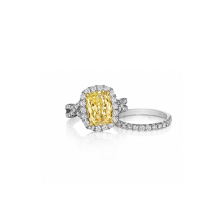 Henri Daussi Fancy Colors Engagement Ring AWY