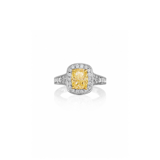 Henri Daussi Fancy Colors Engagement Ring AZPY