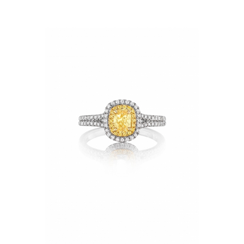 Henri Daussi Fancy Colors Engagement Ring ADY