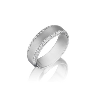 Henri Daussi Men's Wedding Band MB1H