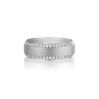 Henri Daussi Men's Wedding Band MB1H