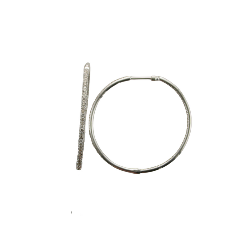 1.50CTW HOOP EARRINGS