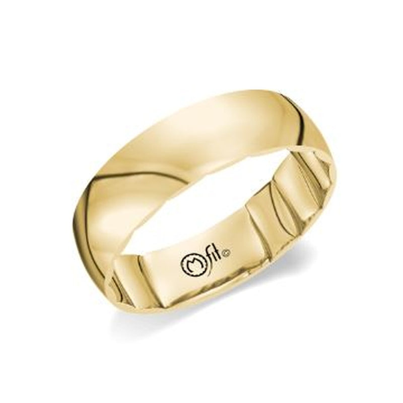 14KY 6MM WIDE MFIT WEDD BAND