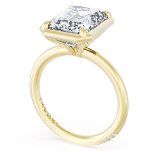 Emerald Solitaire Engagement Ring