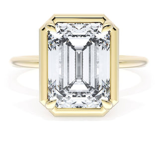 Emerald Solitaire Engagement Ring