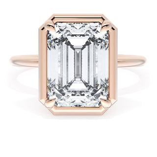 Emerald Solitaire Engagement Ring