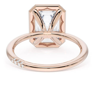 Emerald Solitaire Engagement Ring