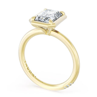 Emerald Solitaire Engagement Ring