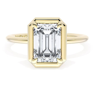 Emerald Solitaire Engagement Ring