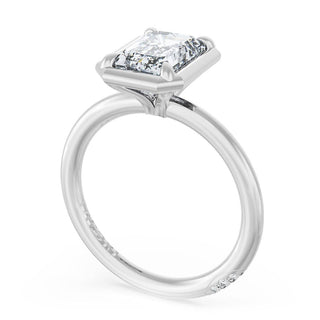 Emerald Solitaire Engagement Ring