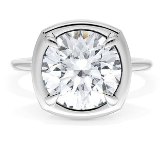Cushion Solitaire Engagement Ring