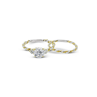 Simon G Twist Wedding Set LR2637