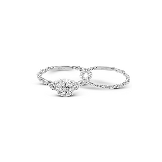 Simon G Twist Wedding Set LR2637