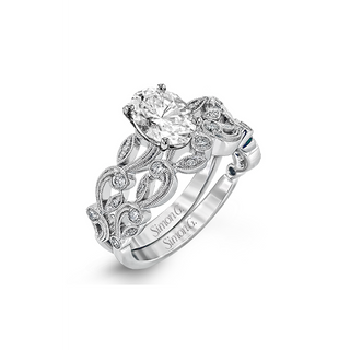 Simon G Trellis Wedding Set TR473-OV
