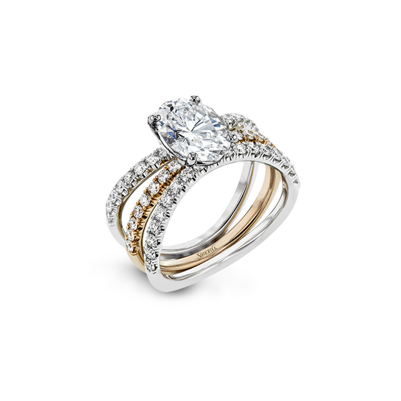 Simon G Wedding Set LR1083-OV