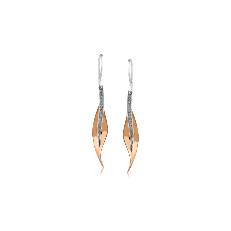 Simon G Fallen Leaves Earrings DE117-R