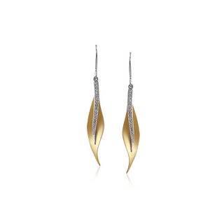 Simon G Fallen Leaves Earrings DE117-Y