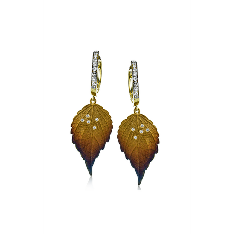 Simon G Fallen Leaves Earrings DE184