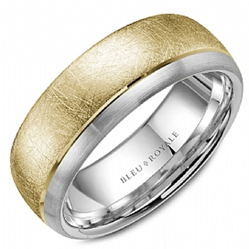 14KT WHITE AND YELLOW BAND