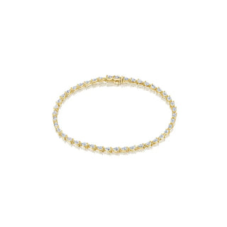Pear Diamond Tennis Bracelet in 18k Yellow Gold