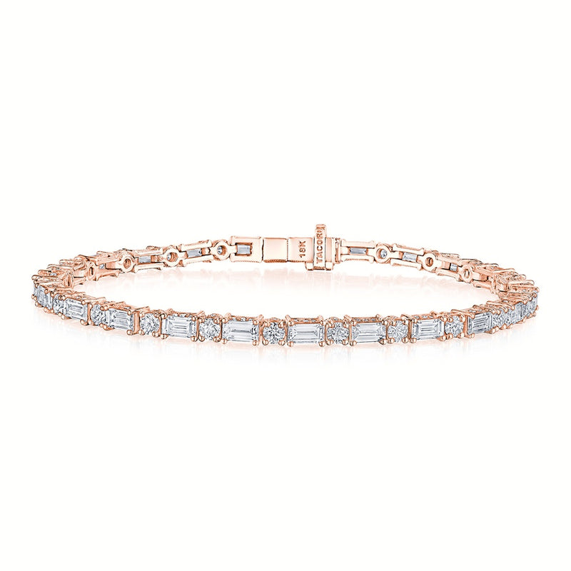 Diamond Tennis Bracelet in 18kt Rose Gold