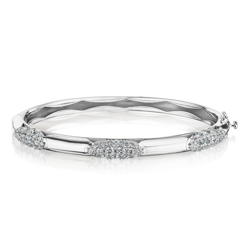 Bangle, Pulse Diamond, 5.5mm in 18kt White Gold
