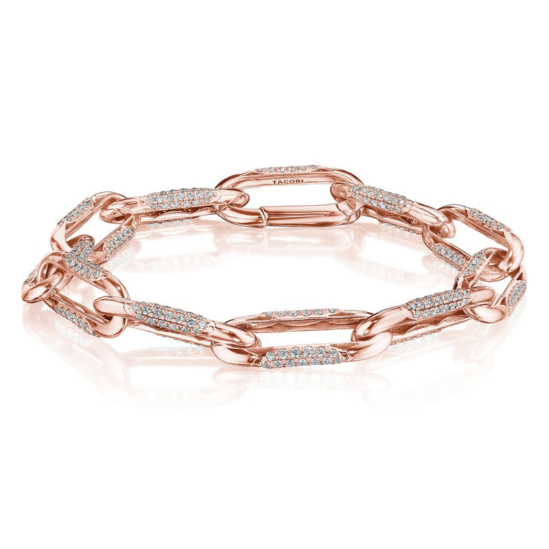 Large Link Bracelet in 18kt Rose Gold
