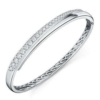 Hearts On Fire Vela Crossover Bangle UU2644 : 1.15 : 6152 : 18KW : GH/VS
