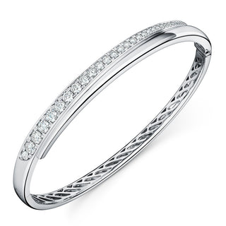 Hearts On Fire Vela Crossover Bangle UU2644 : 1.15 : 6152 : 18KW : GH/VS