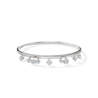 Hearts on Fire Barre Floating Diamond Pavé Bangle UU2792 : 2.50 : 5648 : 18KW : GH/VS